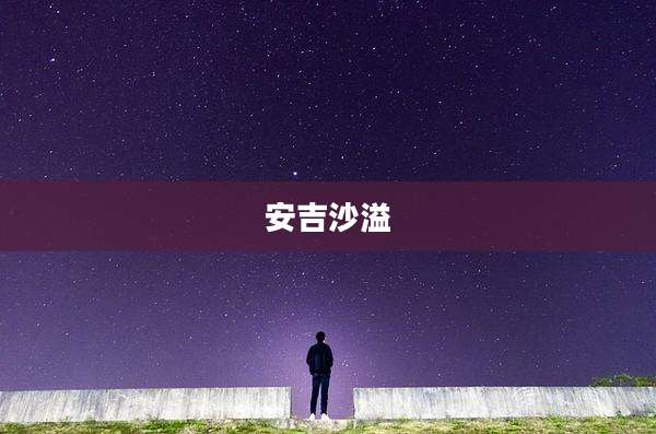 安吉沙溢