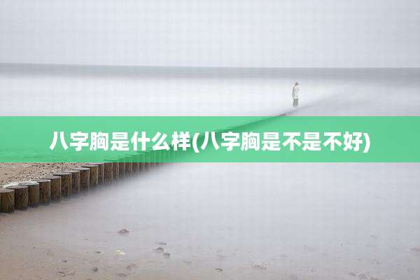八字胸是什么样(八字胸是不是不好)