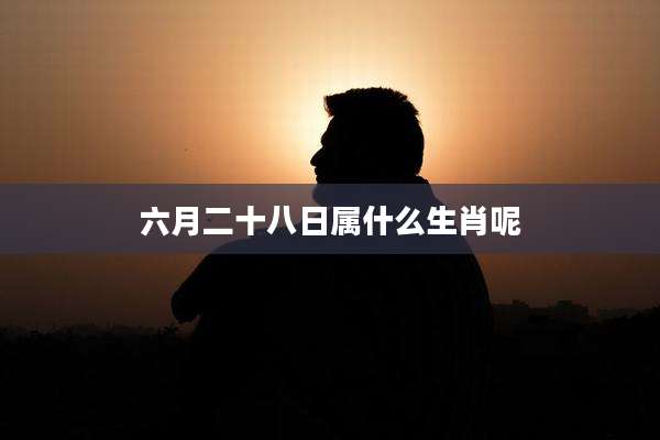 六月二十八日属什么生肖呢
