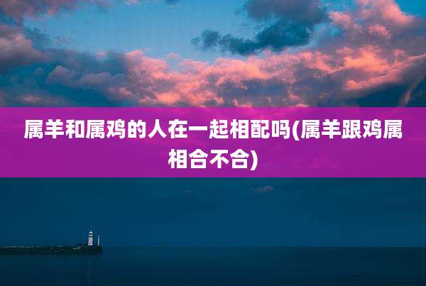 属羊和属鸡的人在一起相配吗(属羊跟鸡属相合不合)
