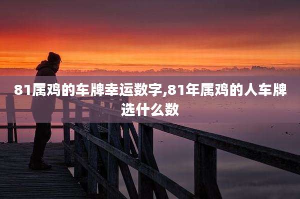 81属鸡的车牌幸运数字,81年属鸡的人车牌选什么数