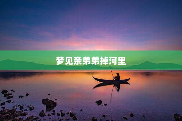 梦见亲弟弟掉河里
