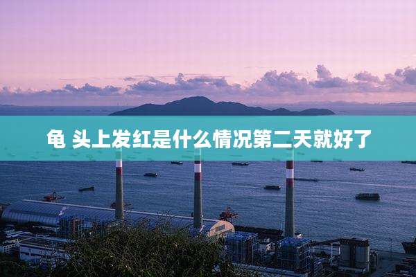 龟 头上发红是什么情况第二天就好了