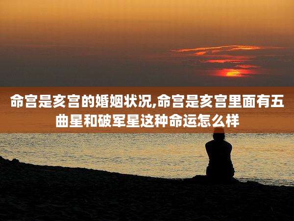 命宫是亥宫的婚姻状况,命宫是亥宫里面有五曲星和破军星这种命运怎么样