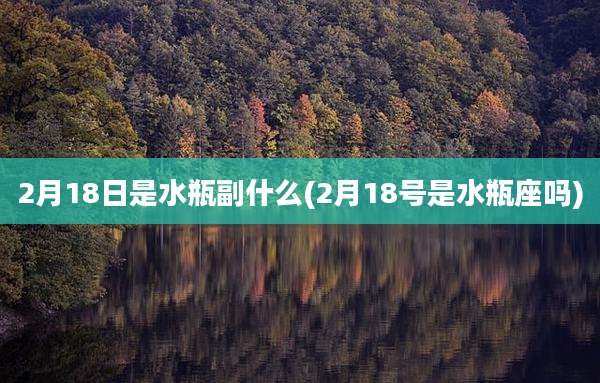 2月18日是水瓶副什么(2月18号是水瓶座吗)