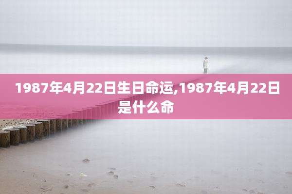 1987年4月22日生日命运,1987年4月22日是什么命