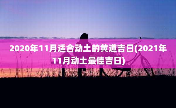 2020年11月适合动土的黄道吉日(2021年11月动土最佳吉日)