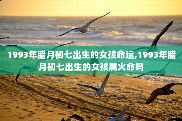 1993年腊月初七出生的女孩命运,1993年腊月初七出生的女孩属火命吗