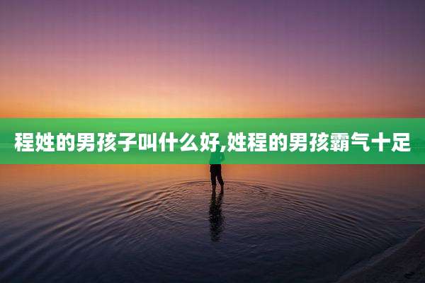 程姓的男孩子叫什么好,姓程的男孩霸气十足