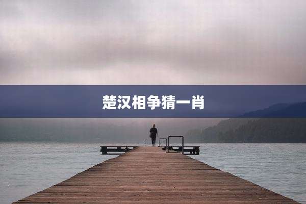 楚汉相争猜一肖