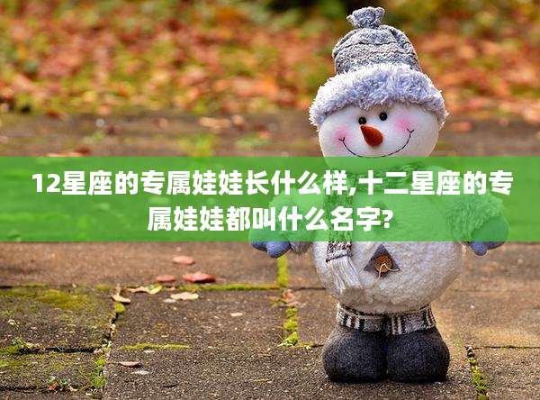 12星座的专属娃娃长什么样,十二星座的专属娃娃都叫什么名字?