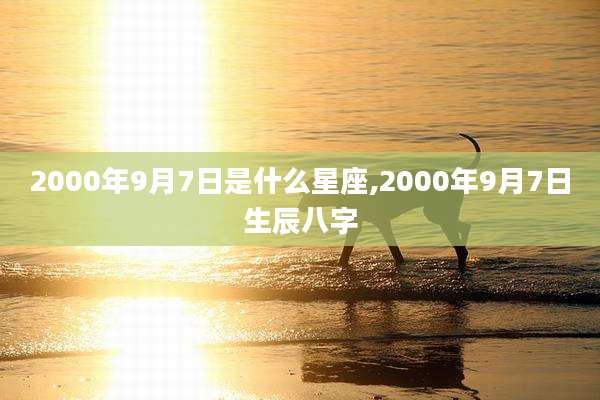 2000年9月7日是什么星座,2000年9月7日生辰八字