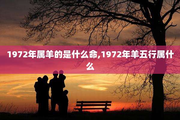1972年属羊的是什么命,1972年羊五行属什么