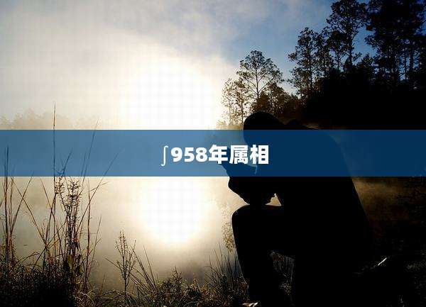 ∫958年属相
