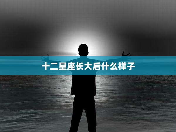 十二星座长大后什么样子