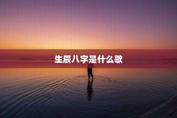 生辰八字是什么歌