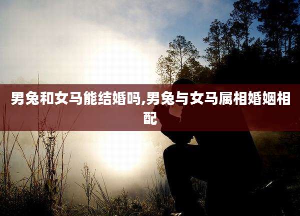 男兔和女马能结婚吗,男兔与女马属相婚姻相配