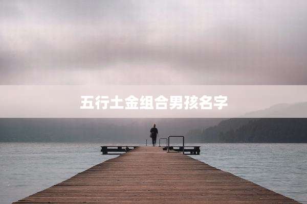 五行土金组合男孩名字