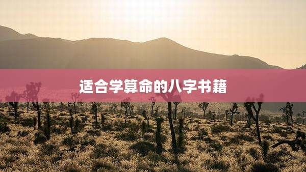 适合学算命的八字书籍