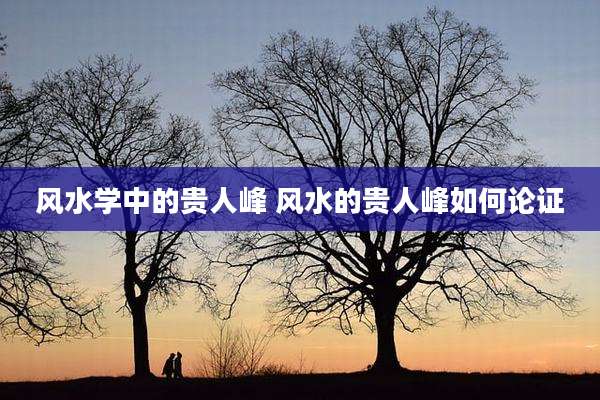风水学中的贵人峰 风水的贵人峰如何论证