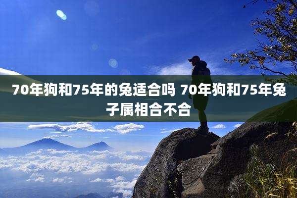 70年狗和75年的兔适合吗 70年狗和75年兔子属相合不合