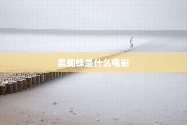黑蜘蛛是什么电影