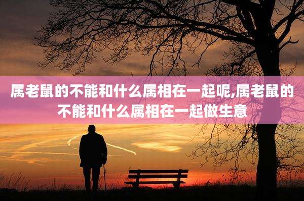 属老鼠的不能和什么属相在一起呢,属老鼠的不能和什么属相在一起做生意