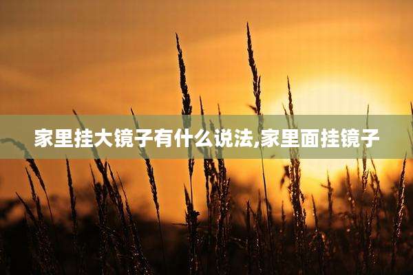 家里挂大镜子有什么说法,家里面挂镜子