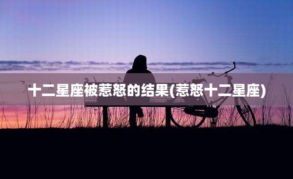 十二星座被惹怒的结果(惹怒十二星座)