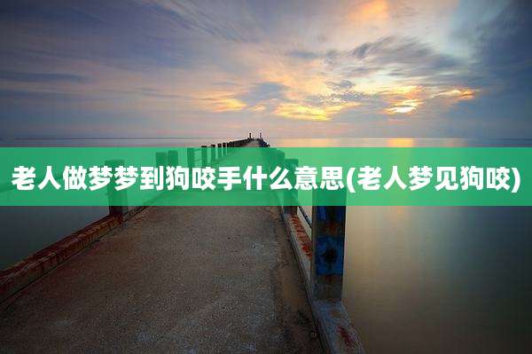 老人做梦梦到狗咬手什么意思(老人梦见狗咬)