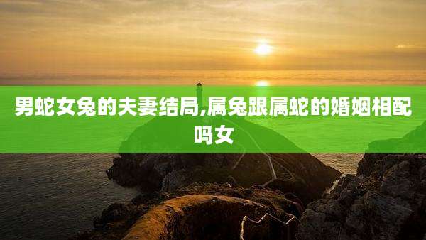 男蛇女兔的夫妻结局,属兔跟属蛇的婚姻相配吗女
