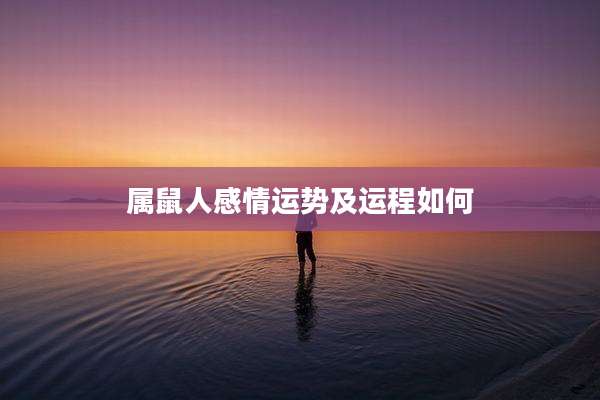 属鼠人感情运势及运程如何