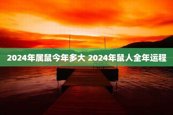 2024年属鼠今年多大 2024年鼠人全年运程