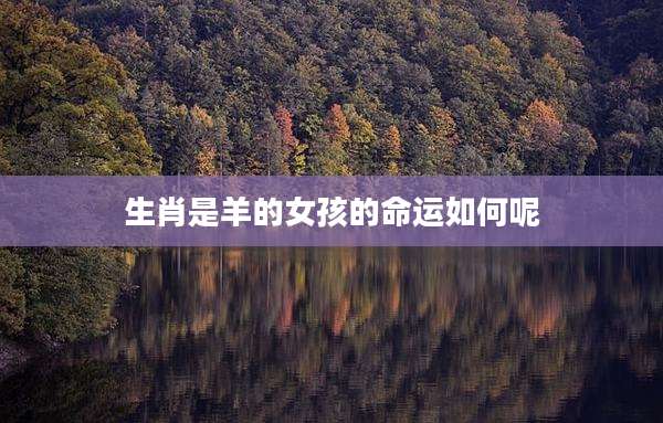 生肖是羊的女孩的命运如何呢