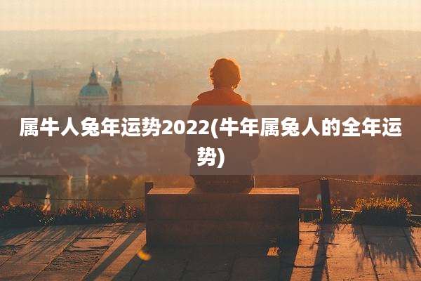 属牛人兔年运势2022(牛年属兔人的全年运势)