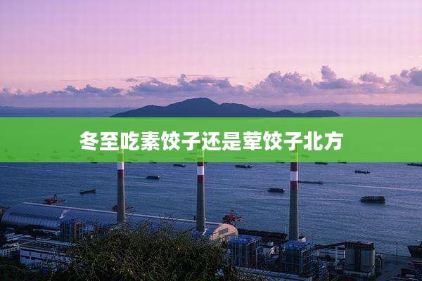 冬至吃素饺子还是荤饺子北方