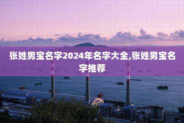 张姓男宝名字2024年名字大全,张姓男宝名字推荐
