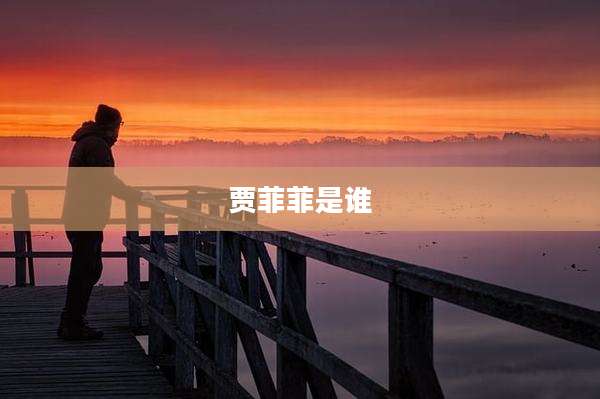 贾菲菲是谁