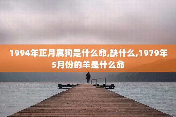 1994年正月属狗是什么命,缺什么,1979年5月份的羊是什么命