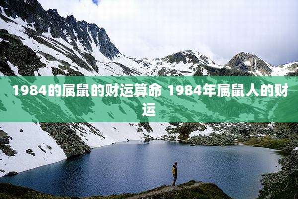 1984的属鼠的财运算命 1984年属鼠人的财运