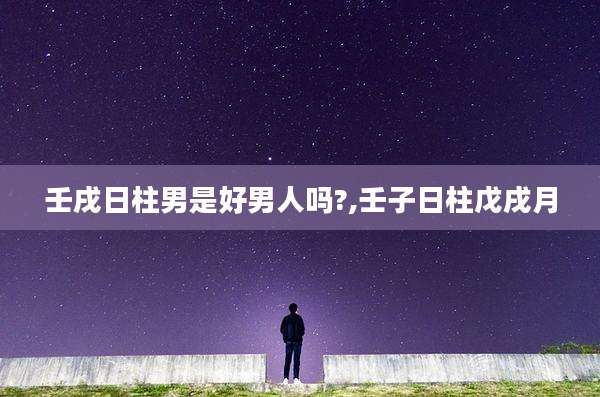 壬戌日柱男是好男人吗?,壬子日柱戊戌月