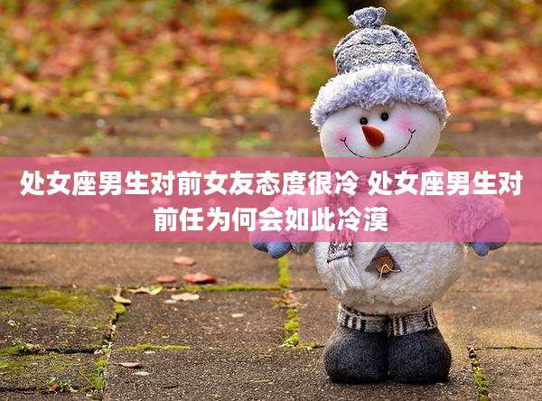 处女座男生对前女友态度很冷 处女座男生对前任为何会如此冷漠