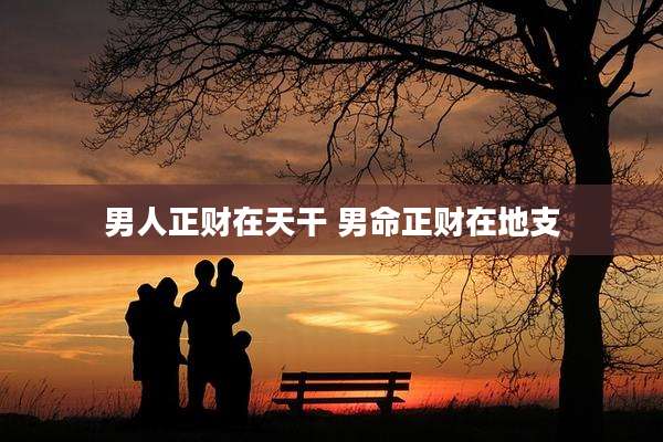男人正财在天干 男命正财在地支
