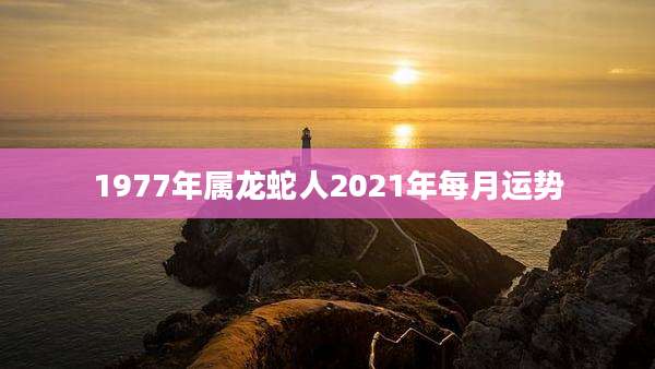 1977年属龙蛇人2021年每月运势