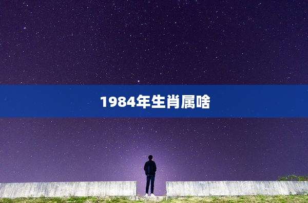 1984年生肖属啥