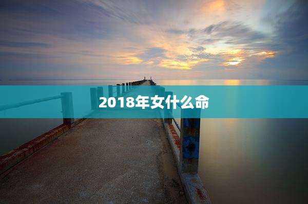 2018年女什么命