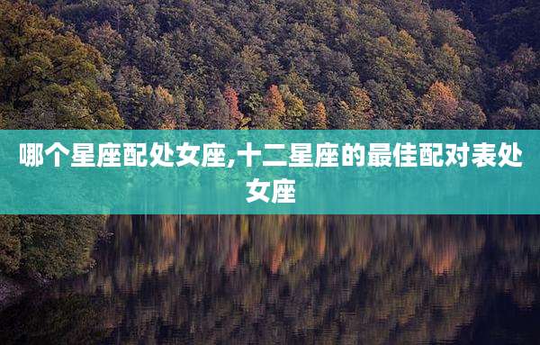 哪个星座配处女座,十二星座的最佳配对表处女座