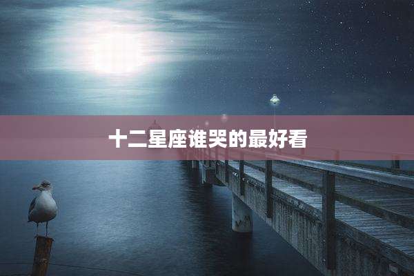 十二星座谁哭的最好看