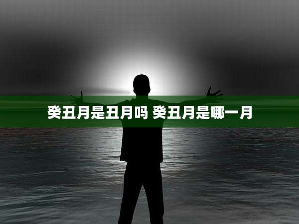 癸丑月是丑月吗 癸丑月是哪一月