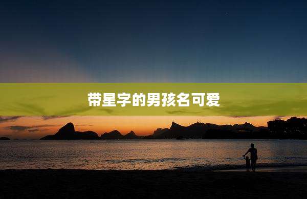 带星字的男孩名可爱